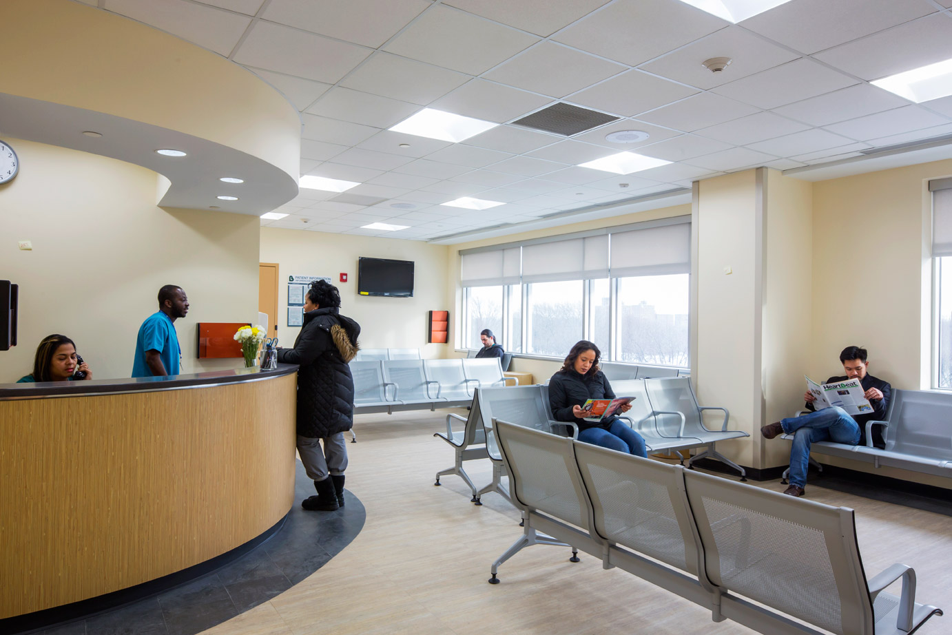 BronxCare Adult Medical Practice reception area.