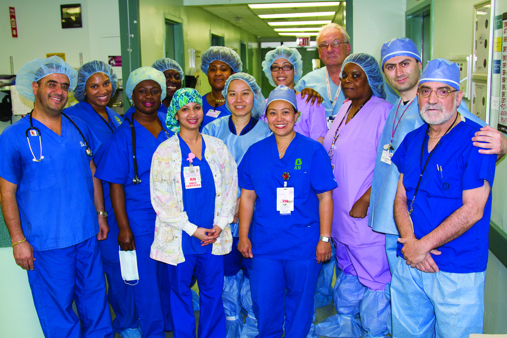 OB/GYN team that delivered the triplets.