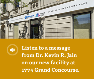 Listen to a message from Dr. Kevin R. Jain on our new facility at 1775 Grand Concourse.